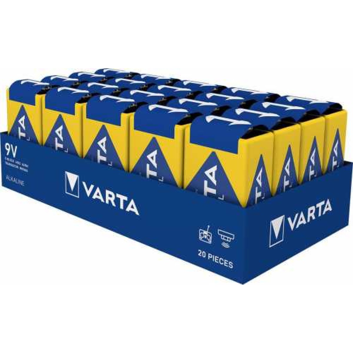 Baterie alcalina industriala 9V (6LR61) 1buc Varta